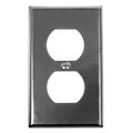 Acorn Mfg Acorn AW5BP Smooth Iron-Steel Single Duplex Outlet Switch Plate AW5BP